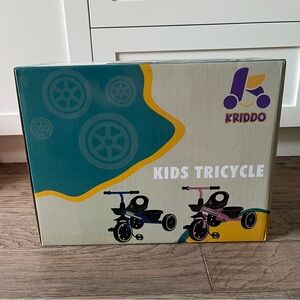 New in box Kriddo tricycle colour pink